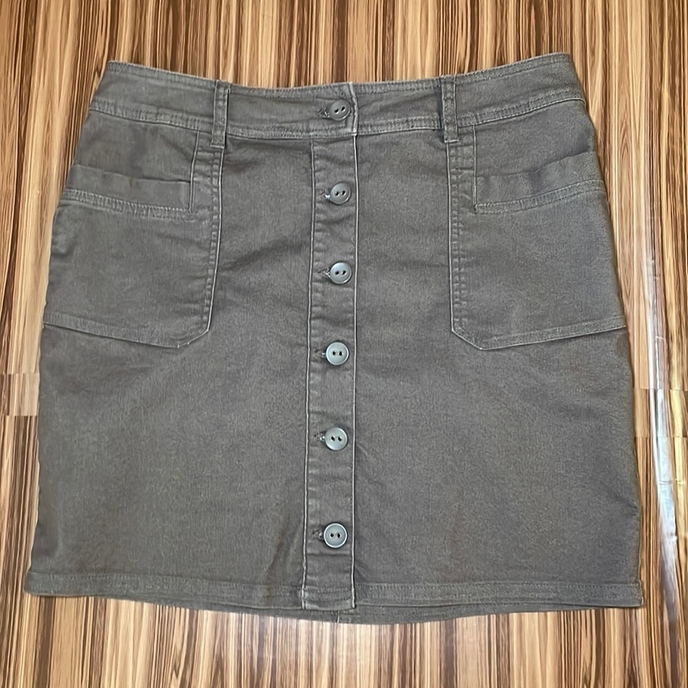PRANA Button Down Skirt Size 10